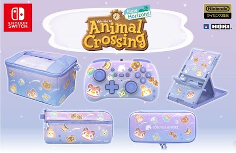 Acnh Merch, Animal Crossing Accessories, Sanrio Animal Crossing, Nintendo Accessories, Nintendo Aesthetic, Animal Crossing Switch, Animal Crossing Amiibo Cards, Gaming Things, Nintendo Switch Case