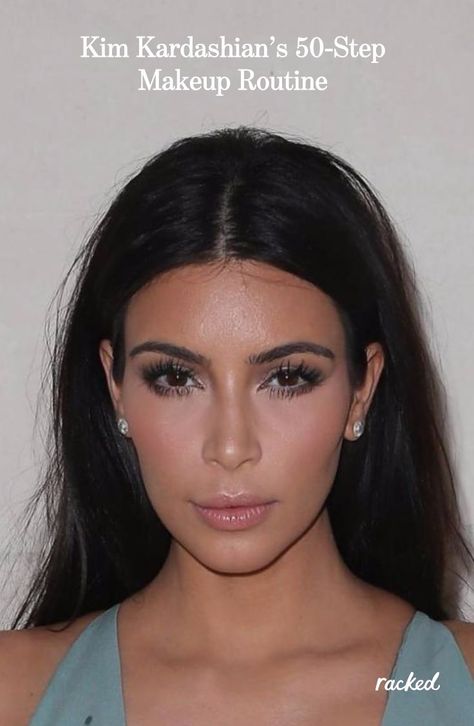 The 50-Step Guide to Kim Kardashian’s Makeup Routine: (http://www.racked.com/2015/8/10/9117195/kim-kardashian-mario-dedivanovic-contouring-secrets?utm_content=buffer90511&utm_medium=social&utm_source=pinterest&utm_campaign=racked) Messy Chic, Kim Kardashian Makeup Tutorial, Eye Makeup Glitter, Mario Dedivanovic, Step By Step Contouring, Kardashian Makeup, Kim Kardashian Makeup, Contour Makeup Tutorial, Makeup Tutorial Step By Step