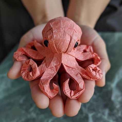 My Images Paper Koi Fish, Diy Octopus, Puppet Diy, Amigurumi Design, Origami Diagrams, Puppets Diy, Paper Flower Art, Octopus Design, Instruções Origami