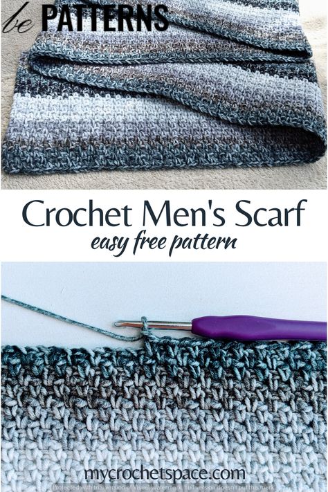 Crochet Stitch Patterns for Cozy Projects Crochet Infinity Scarf For Men, Mens Winter Scarf Crochet Patterns, Mens Crochet Scarves Free Pattern, Easy Free Crochet Scarf Patterns, Crocheting A Scarf For Beginners, Mens Chunky Scarf Crochet Pattern, Crochet Winter Scarves Free Patterns, Male Crochet Scarf, Men’s Crocheted Scarves