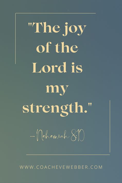 "The joy of the Lord is my strength. 🌟 In moments of uncertainty, when life feels heavy, it’s His joy that lifts me up and gives me the courage to keep going. His joy isn’t just a feeling—it’s a source of power, a steady anchor that reminds me I am never alone. When I choose joy in Him, I find strength I didn’t know I had. No matter what challenges come my way, I know that His joy will carry me through. 🌿💫 #StrengthInJoy #FaithOverFear #JoyInTheJourney #selfcare #pinterst #breakthestigma I Choose Joy Quotes, Its My Year, Life Feels Heavy, Month Vision Board, Choose Joy Quotes, 2025 Prayer, Prayer Vision Board, Feels Heavy, Magical Transformation