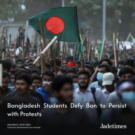 Bangladesh Students Defy Ban, Continue Protests Amidst Crackdown —— Check the full article here: Jadetimes.com | AsiaNews —— Visit the link in our bio. #Jadetimes #AsiaNews #BangladeshProtests #StudentActivism #ProtestBan #PoliticalResistance #StudentPower Bangladesh Students, Collage, On Instagram, Pins, Quick Saves, Instagram