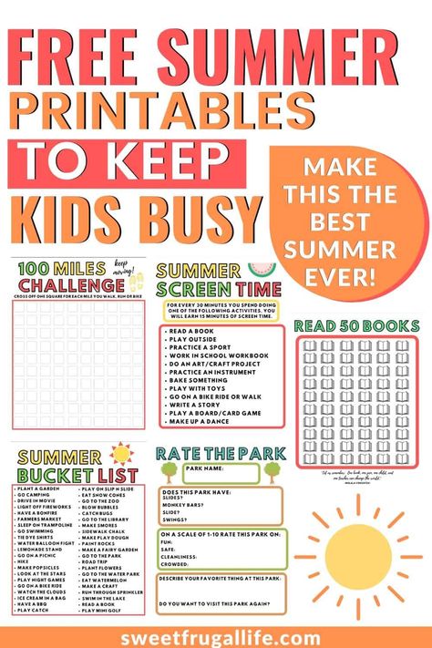 Summer Responsibilities For Kids, Summer Incentives For Kids, Summer Time Kids Activities, Summer Break Routine For Kids, Summer School Activities For Kids, Easy Summer Schedule For Kids, Summer Lists For Kids, Kid Summer Learning Activities, Summer Routines For Kids