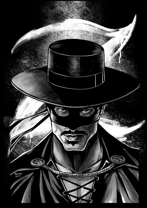 ZORRO, on ArtStation at https://www.artstation.com/artwork/JemZPZ Zorro Art, The Mask Of Zorro Art, Mask Of Zorro Elena, The Mask Of Zorro Wallpaper, Zorro Comics, Zorro Costume, The Mask Of Zorro 1998, The Legend Of Zorro, The Mask Of Zorro