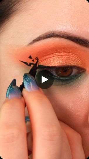 1.8M views · 238K reactions | pumpkin queen 🧡 has anyone else already embodied by the spooky spirit!?

🍑 @gourmandegirlscosmetics perfect peach eyeshadow palette (dc giulz✨)
💚 @plouise_makeup_academy cute in coral and green with envy colored eye primers
🎃 @ardellbeauty 576 lashes
🌿 @nyxcosmetics epic ink liquid eyeliner, sage sparkes epic smoke liner

•••
#halloween2024 #eyemakeupideas #eyemakeuptutorial #halloweenmakeup #eyeliner #eyelinertutorial #graphicliner #makeuptrends #spookyseason #makeuptutorial glitter duochrome eyeshadow graphic eyeliner halloween costume makeup tips tutorial | 💜•Giulianna Maria•💜 Pumpkin Themed Makeup, Pumpkin Costume Makeup, Halloween Inspired Eyeshadow, Halloween Eyeshadow Looks Easy, Pumpkin Eyeshadow Looks, Pumpkin Eye Makeup Halloween, Halloween Makeup Eyeshadow, Pumpkin Eye Makeup, Halloween Makeup For Work