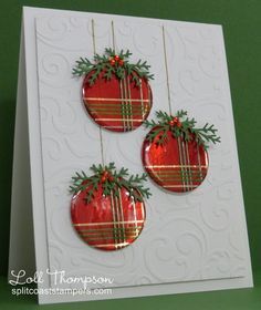 Jul Diy, Ornament Card, Christmas Card Inspiration, Christmas Paper Crafts, Homemade Christmas Cards, Christmas Card Crafts, Diy Christmas Cards, Christmas Cards To Make, Noel Christmas