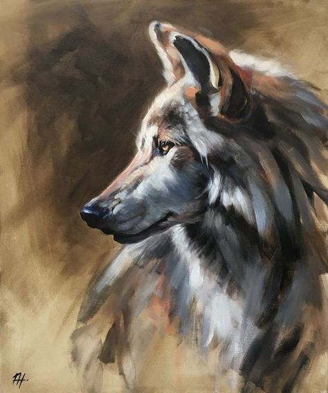 Mexican Grey Wolf, Wolf Painting, Grey Wolf, A Wolf, Wildlife Art, Oil Painting, Grey, Art