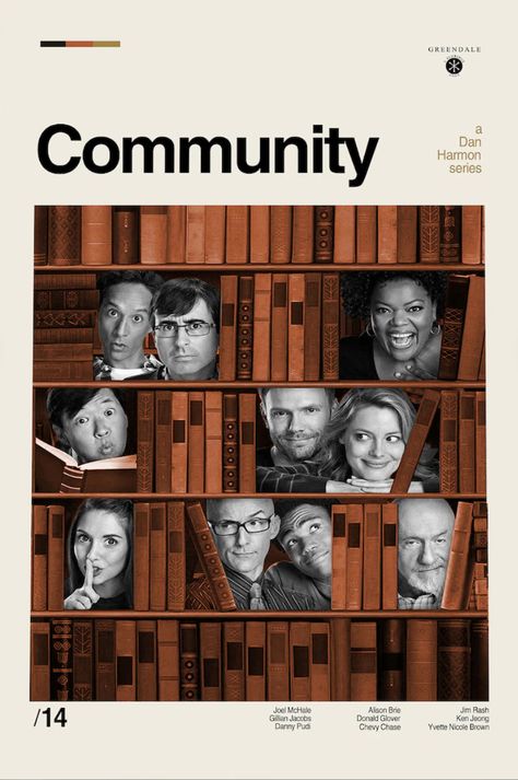 Community Tv Poster, Abbott Elementary Poster, Community Tv Show Poster, Sitcom Posters, Community Posters, Community Poster, Tv Show Posters, Danny Pudi, Community Tv Show