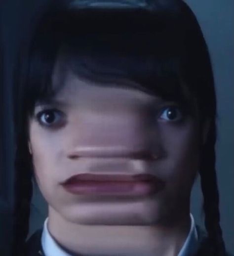 Jenna Ortega Cursed Pictures, Wednesday Addams Meme, Jenna Ortega Funny, Wednesday Memes, Hair Meme, Elizabeth Lail, Movie Pic, Imperfection Is Beauty, Scary Mask