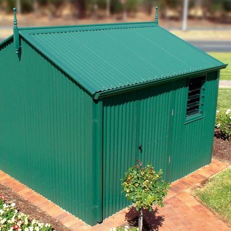 Mabati House, Stratco Sheds, Garden Sheds Uk, Nativity House, Workshop Inspiration, Tin Shed, Outdoor Storage Solutions, Bamboo House Design, Diy Chicken Coop Plans