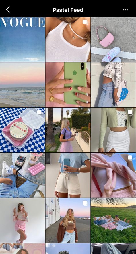 Pastel Feed, Instagram Feed Goals, Instagram Feed Tips, Ig Feed Ideas, Best Instagram Feeds, Instagram Feed Planner, Feed Goals, Instagram Feed Layout, Instagram Theme Feed