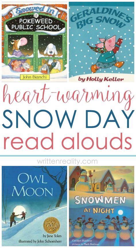 Read Alouds: Here's the perfect list of snow books to share with your kids on a snow day or when waiting for snow. Great for writing prompts, too! Winter Picture Books, Books For First Graders, Winter Read Alouds, Snow Books, Sneezy The Snowman, Winter Writing Prompts, Snowmen At Night, Free Writing Prompts, Winter Picture