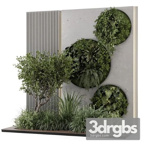 Download Link: https://3ds-max.org/plant/plants/indoor-wall-vertical-garden-in-concrete-base-set-1357-3dsmax-download/ Coastal Landscaping Ideas, Penthouse Garden, Wall Vertical Garden, Terraced Landscaping, Coastal Landscaping, Garden Wall Designs, Vertical Garden Indoor, Vertical Garden Design, Zen Garden Design