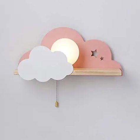 Care Bear Room, Kids Shop Interior, Cloud Room Decor, Cloud Interior, Celestial Room Decor, Hippie Nursery, Cloud Shelf, Celestial Room, Luminaria Diy