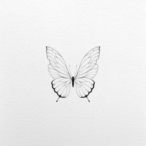 Tatoo 3d, Butterfly Tattoos Images, Borboleta Tattoo, Butterfly Tattoo Stencil, Butterfly Tattoos On Arm, Small Pretty Tattoos, Cute Tiny Tattoos, Line Art Tattoos, Discreet Tattoos