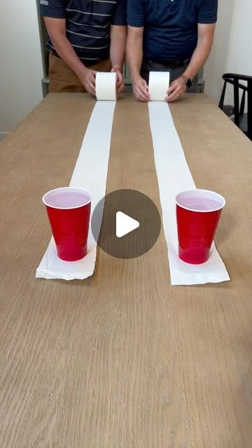 Toilet Paper Ice Breaker Game, Toilet Paper Derby Game, Party Cup Games, Plastic Cup Games Party Ideas, Toilet Paper Games For Adults, Solo Cup Games For Kids, Paper Cup Games, Plastic Cup Games, Cup Games For Kids