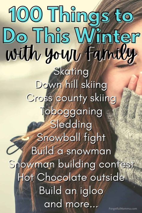 100 Things to Do This Winter with Your Family Things To Do Inside, 100 Things To Do, Homeschool Tips, Homeschool Encouragement, Color Spray, Pinterest Group, Build A Snowman, Family Bonding, Mom Bloggers