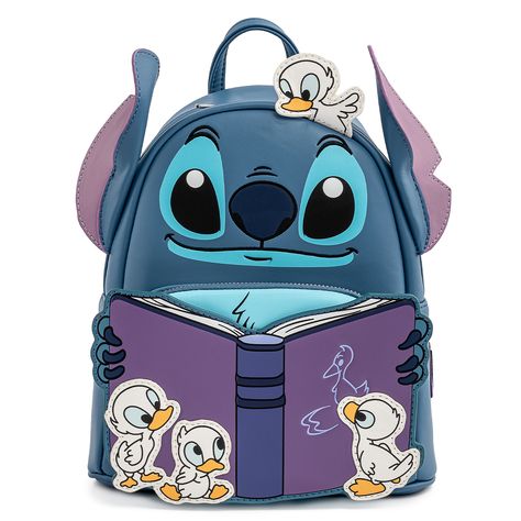 Celebrate 626 Day With A New Lilo And Stitch Loungefly Collection! Stitch Reading, Disney Bags Backpacks, Lilo And Stitch Merchandise, Lilo Und Stitch, Stitch Backpack, Loungefly Backpack, Lilo Y Stitch, Mini Mochila, Lilo Et Stitch