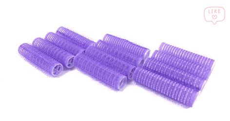 Rollers On Short Hair, Velcro Hair Rollers, Easy Curly Hair, Tiny Hair, Thick Natural Hair, Velcro Rollers, How To Curl Short Hair, Hair Grips, Care Care