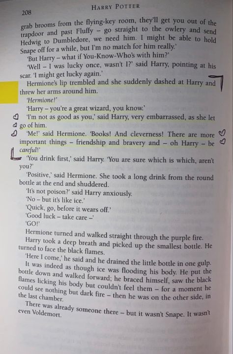 Harry Potter Annotation, Annotation Tips, Harry Potter Book Quotes, Book Annotation Tips, Fire Quotes, Harry Potter Book, Reading Books Quotes, Book Annotations, Philosophers Stone