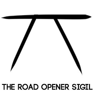 The Road-Opener-Sigil Road Opener Spell, Protection Sigils, Road Opener, Witch Symbols, Chaos Magick, Astrology Tattoo, Spiritual Eyes, Magick Symbols, Sigil Tattoo