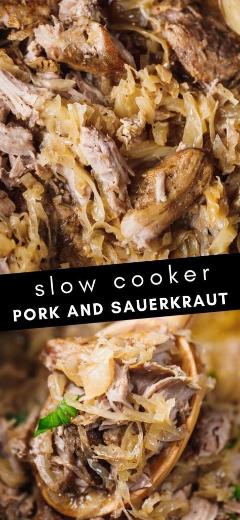 Pork Loin And Sauerkraut Crockpot Easy Recipes, Pork Loin Crock Pot Recipes Sauerkraut, Pork Roast And Sauerkraut Crock Pot Recipes, Crockpot Pork Sauerkraut, New Years Day Dinner Pork And Sauerkraut, Easy Pork And Sauerkraut Crockpot, Pork Sauerkraut And Dumplings Crockpot, Crockpot Saurkraut And Pork Ribs, Crockpot Pork Roast And Sauerkraut