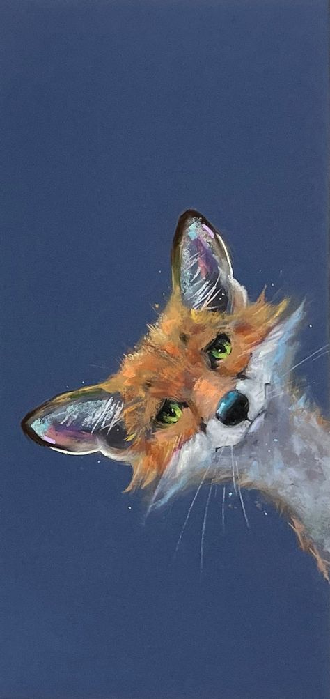 Coloured Background, Fox Painting, Fox Art, Arte Animal, Drawing Tutorials, Watercolor Animals, Pics Art, Pablo Picasso, Whimsical Art