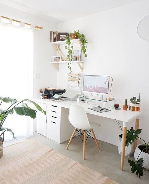 Modern Bureau, Interior Design Books, Modern Office Design, Small Home Office, Workplace Design, Small Desk, Home Office Organization, Modern Desk, Office Interior Design