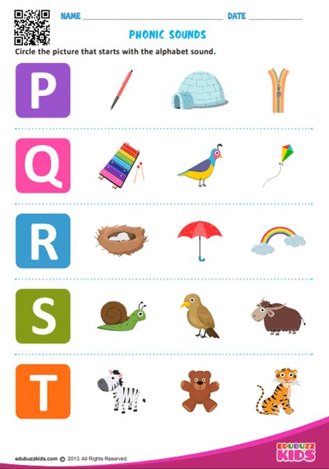 Sound Chart, Kindergarten Literacy Worksheets, Phonic Sounds, Learn Phonics, Preschool Phonics, Fun Worksheets For Kids, Kindergarten Phonics Worksheets, Alphabet Worksheets Kindergarten, Free Preschool Worksheets