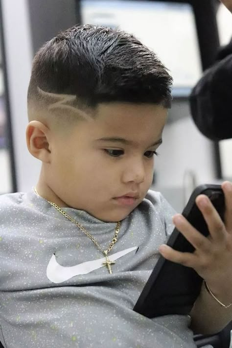 Boys Haircuts With Designs, Hair Designs For Boys, Stylish Boy Haircuts, Boys Fade Haircut, Kids Hairstyles Boys, Haircuts 2020, Boys Haircut Styles, Baby Haircut