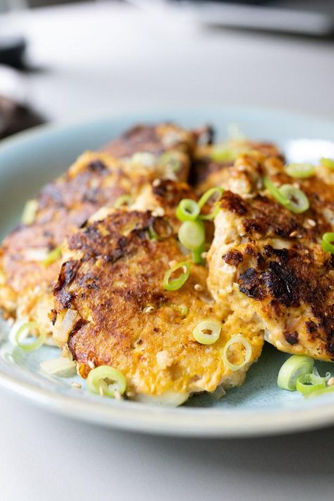 Tuna Tofu Patties - Onolicious Hawaiʻi Japanese Tuna Recipe, Tofu Patties Recipes, Tofu Patties, Tofu Tuna, Tuna On Rice Cakes, Tuna Veggie Patties, Paleo Tuna Cakes, Terriyaki Tofu, Tuna Tofu Patties Hawaii