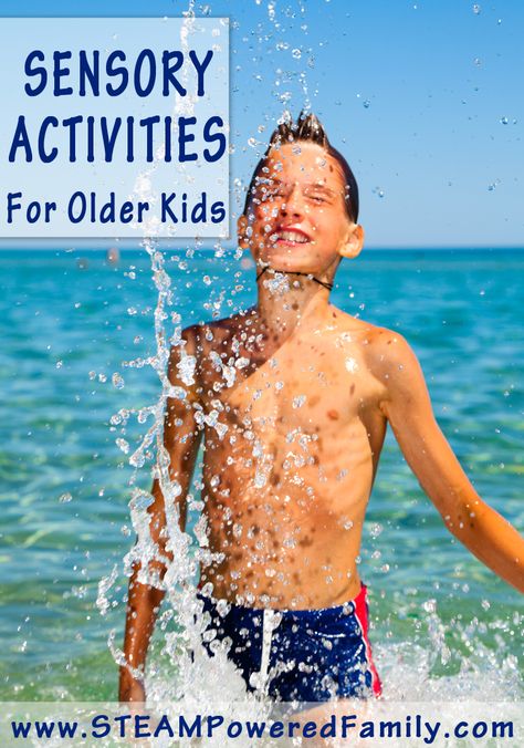 Sensory Activities for the Older Child - Ideas for all interests on this list. Activities For Older Kids, Sensory Projects, Hand Strengthening Activities, Hand Strengthening, Sensory Diet, Sensory Ideas, Sensory Tools, Activities For Preschoolers, Activities For Teens