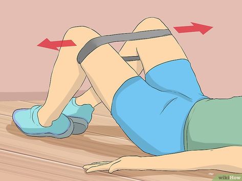 3 Ways to Do a Sitting Abductor Exercise - wikiHow Abductor Exercises, Abduction Exercises, Sitting Down Exercises, Hip Abductor Exercises, Adductor Workout, Knee Workout, Exercise While Sitting, Hip Abductors, Inner Thighs Exercises