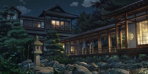 Kimi no Na wa - Album on Imgur Anime Houses, 1366x768 Wallpaper, Anime House, Anime Places, Traditional Japanese House, Graphisches Design, Scenery Background, Anime Backgrounds Wallpapers, Fantasy Places