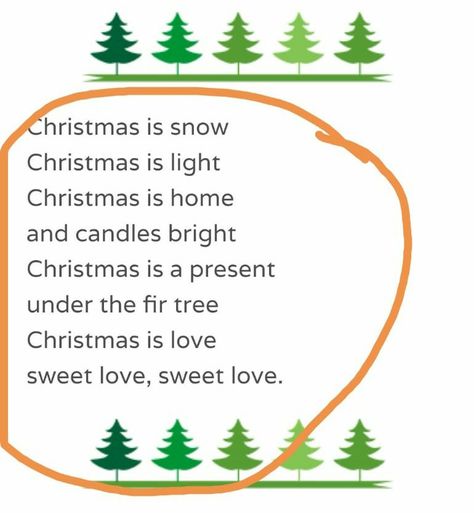 Christmas Poem For Kids, Christmas Nursery Rhymes, Christmas Poems For Kids, Xmas Poems, Short Christmas Poems, Easter Crossword, Christmas Concert Ideas, Christmas Poetry, Christmas Skits