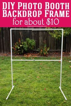 Photo Booth Backdrop Frame, Diy Fotokabine, Diy Photo Booth Backdrop, German Phrases, Diy Photo Backdrop, Booth Backdrops, Happiness Is Homemade, Backdrop Frame, Photos Booth