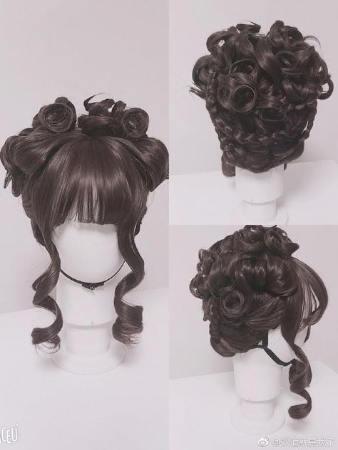 20s Hairstyle, Rococo Hairstyles, Fantasy Hairstyles, Oc Hair, Hair References, Cosplay Hair, Kawaii Hairstyles, Oc Inspo, Hair Reference