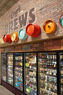 Craft-Brews-copy by Association for Retail Environments A.R.E., via Flickr Under Bar Lighting Ideas, Beer Bar Ideas, Painting Walls Ideas, Beer Bar Design, Wine Store Design, Craft Beer Shop, Brewery Design, Walls Ideas, Pub Interior