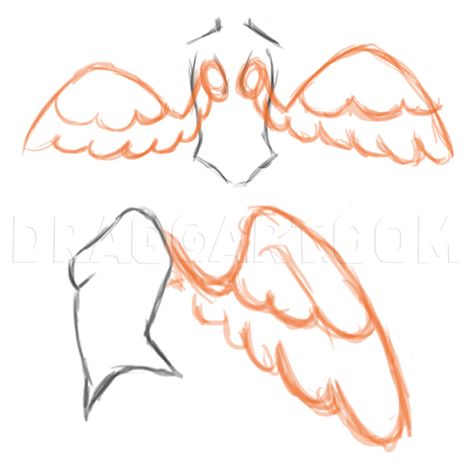 How To Draw Angels, Angel Wings Drawing, Body Type Drawing, Wings Drawing, Angel Drawing, Body Base Drawing, Creative Drawing Prompts, Drawing Guide, Art Tools Drawing