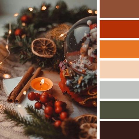 Nontraditional Christmas Colors, Christmas Palette Ideas, Yule Color Palette, Christmas Theme Colors, Colour Palette Christmas, Rustic Christmas Color Palette, New Years Color Palette, Vintage Christmas Color Palette, New Year Color Palette