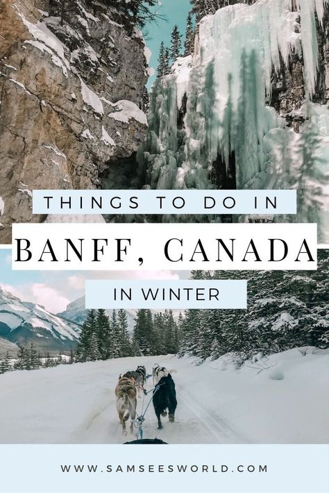 Canada In Winter, Banff Winter, Things To Do In Banff, Koh Lanta Thailand, Canada Winter, Winter Travel Destinations, Canada Travel Guide, Banff Canada, Canada Road Trip