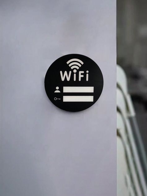 Wifi Wireless Network Sign & Password Plate, Wifi Logo Sticker Wall Decal With Whiteboard Pen 1 SetI discovered amazing products on SHEIN.com, come check them out! Wifi Logo, Farmhouse Table Centerpieces, Shein Wishlist, Foldable Furniture, Bean Bag Sofa, Hair Accessories Boho, Wireless Network, Travel Bag Organization, Wifi Wireless