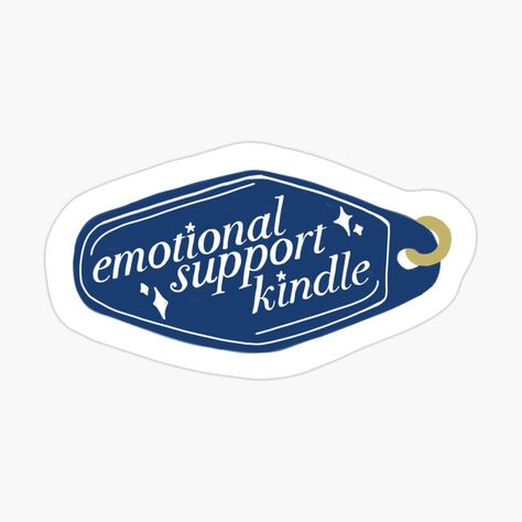 In My Kindle Era Sticker, Emotional Support Kindle, Bookish Stickers, Kindle Stickers, Emotional Support, Book Club, Book Worms, Book Lovers, Gift Ideas