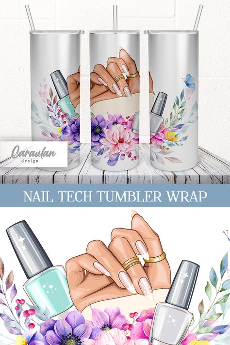 Nail Tech Starbucks Cup, Cosmetology Tumbler Cups, Nail Boss Tumbler, Nail Tech Tumbler Cups, Design Nail Salon, Quilting Tumbler Cup, Design Nail, Tumbler Design, Tumbler Png