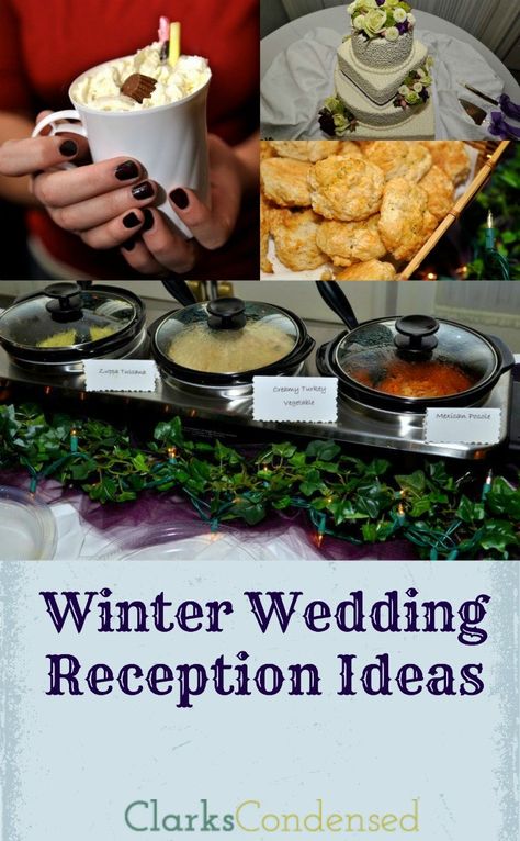 Winter Wedding Reception Ideas, Winter Wedding Food, Winter Wedding Reception, Soup Bar, Hot Chocolate Bar, Wedding Reception Ideas, Reception Food, Wedding Reception Food, Wedding Buffet