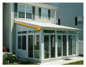 Single-Slope Roof Sunroom Picture All Season Sunroom, Four Seasons Room Addition, Sunroom Kits, Building A Shed Roof, All Season Room, Screened Porch Designs, Four Seasons Room, Sunroom Addition, Three Season Room