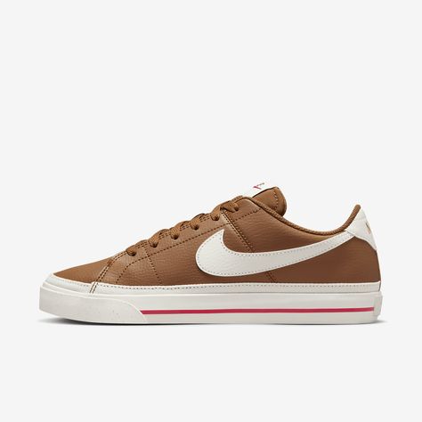 Nike Court Legacy Next Nature Women's Shoes Nike Court Legacy Next Nature, Dress Sandals Flat, Nike Court Legacy, Silhouette Canvas, Nike Brown, Bridal Wedding Shoes, Adidas Fashion, Nike Fashion, Women Lifestyle