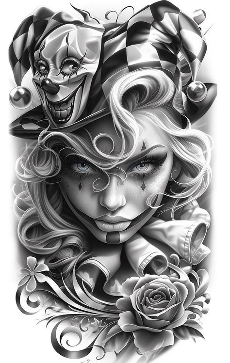 Crystals Art Drawing, Marilyn Monroe Tattoo, Chicanas Tattoo, Mexican Art Tattoos, Evil Clown, Girl Face Tattoo, Blue Rose Tattoos, Realistic Tattoo Sleeve, Gangsta Tattoos