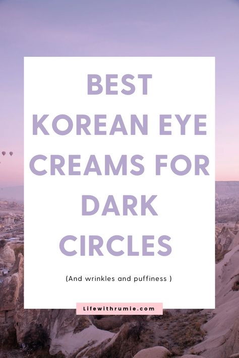 If you suffer from dark circles, you have to give these korean eye creams a try! Korean skincare Under Eye Circles Remedies, Korean Eye Cream Dark Circles, Best Dark Circle Eye Cream, Best Under Eye Cream For Dark Circles, Best Eye Cream For Dark Circles, Skincare For Dark Circles, Eye Circle Remedies, Korean Skincare Routine Products, Best Korean Eye Cream