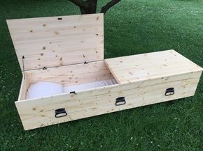 Simple Pine Casket Coffin Plans, Michael Ray, Wood Casket, Pet Caskets, Cremation Boxes, Tool Tote, Woodworking Basics, Halloween Coffin, Wooden Porch